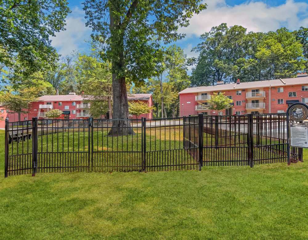 Pet friendly dog park at Eagle Rock Apartments at Malvern in Malvern, Pennsylvania