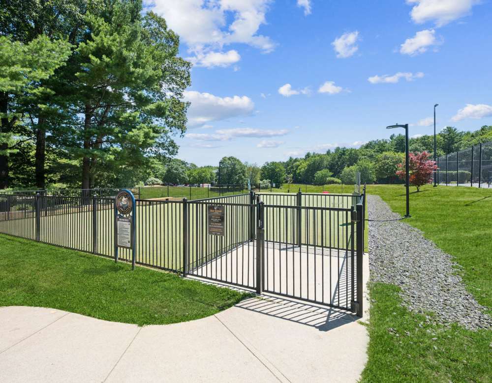 Dog park at Bay Ridge at Nashua Apartments in Nashua, New Hampshire