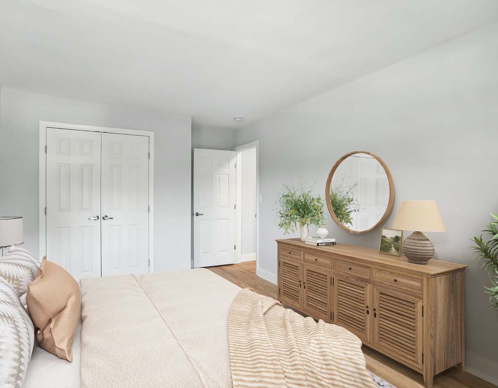 Modern bedrooms with new paint in Hicksville, New York