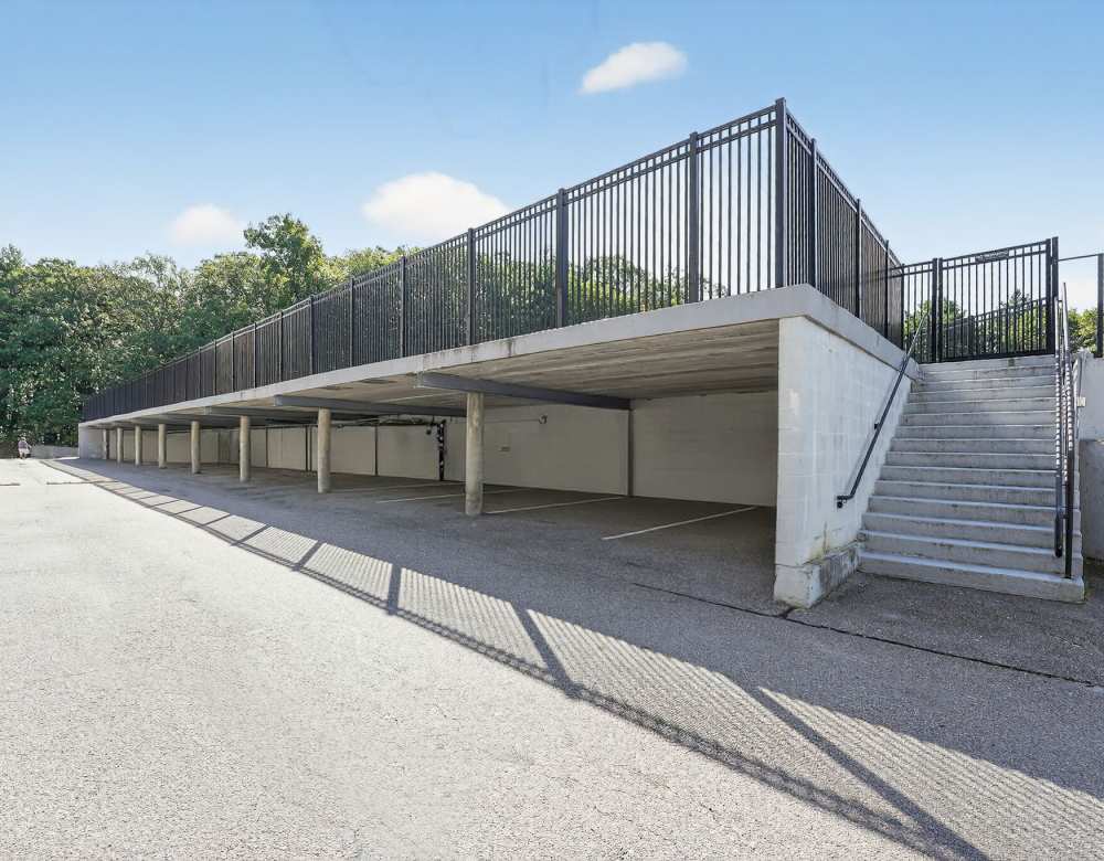 Carport at Eagle Rock Apartments at MetroWest in Framingham, Massachusetts