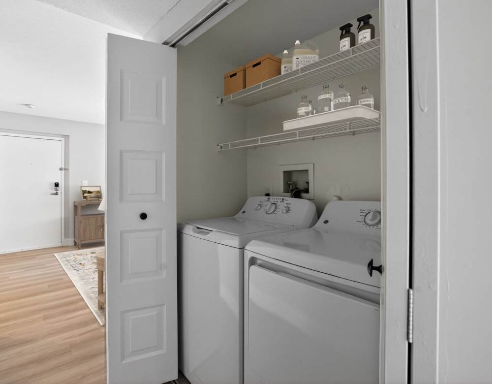 Washer and Dryer at our Cozy Apartments in Nashua