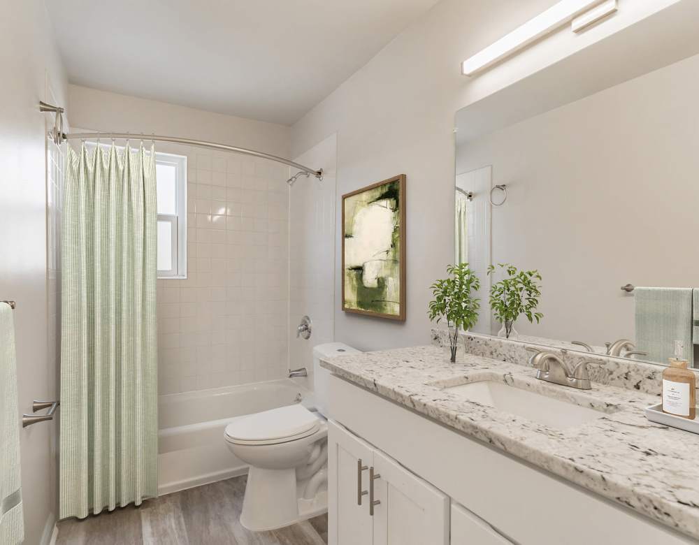 Bathroom at Eagle Rock Apartments at North Plainfield in North Plainfield, New Jersey