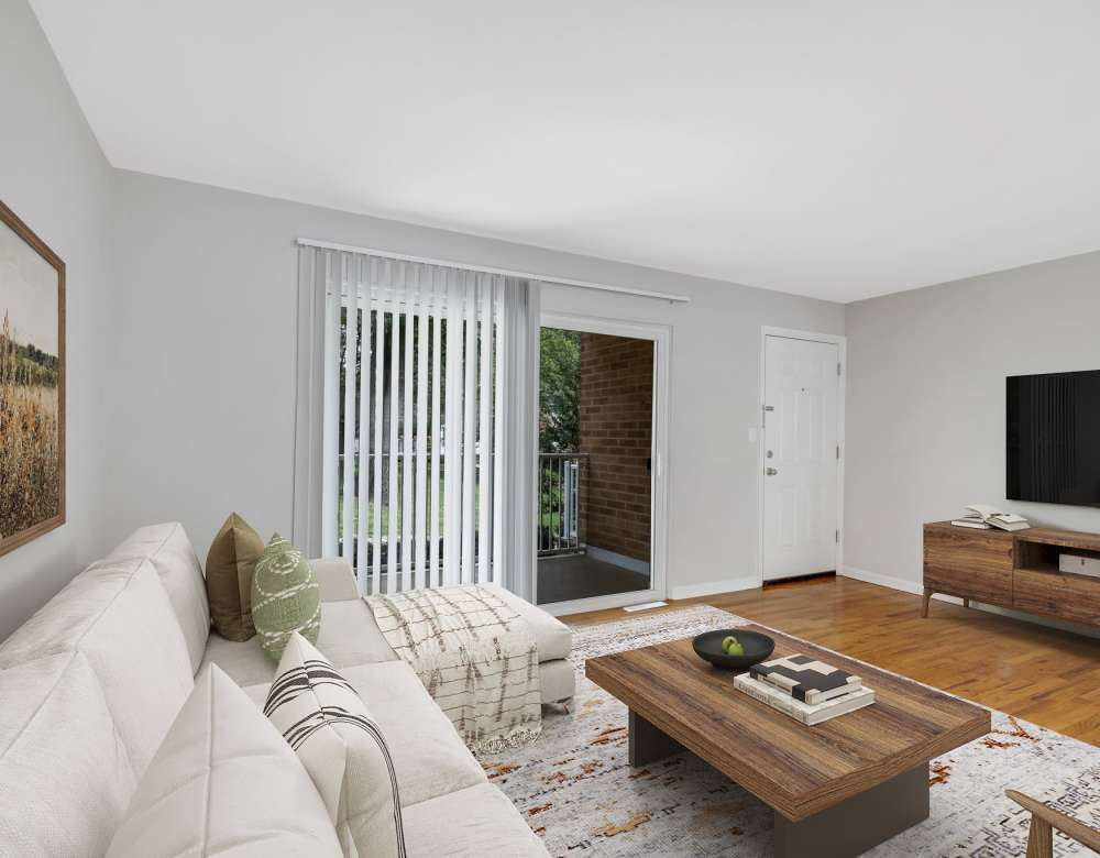 Spacious living room at Eagle Rock Apartments at North Plainfield in North Plainfield, New Jersey