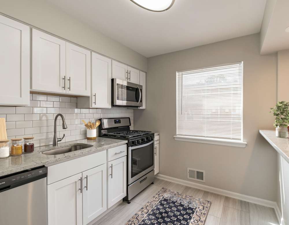 Large living room windows at Eagle Rock Apartments at North Plainfield in North Plainfield, New Jersey