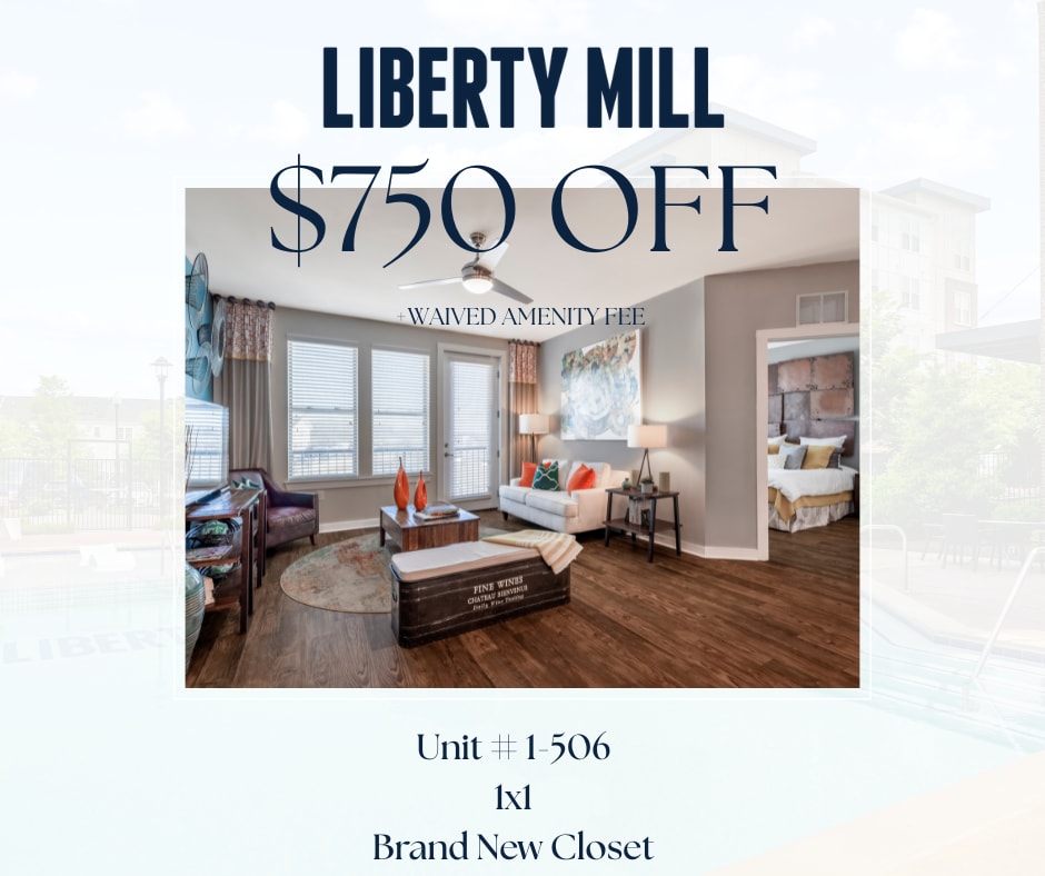 Limited Time Offer banner at Liberty Mill in Germantown, Maryland