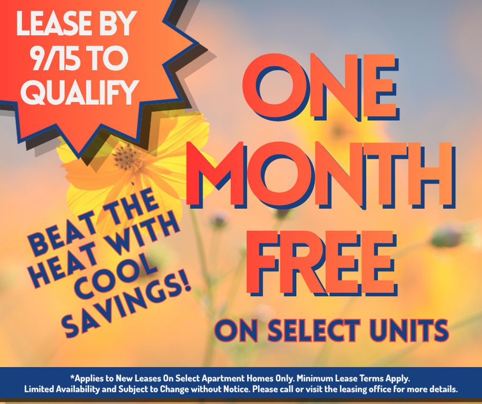 The Halston Offers One Month Free on Select Units. Discounts taken after the 1st full months rent. 