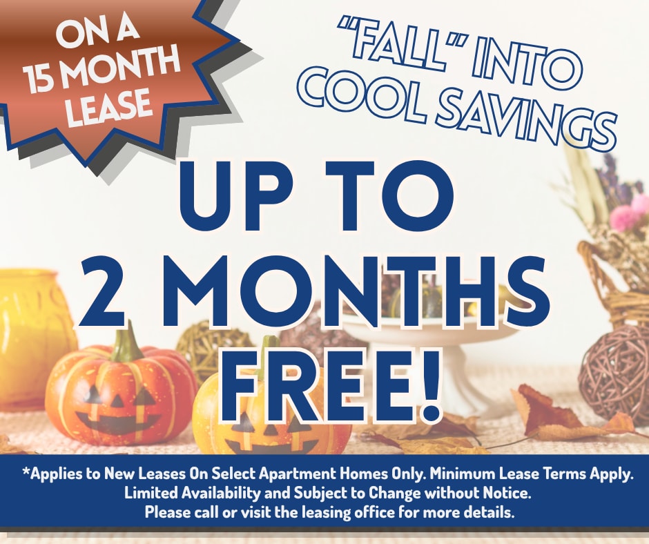 The Halston Offers up to two Months Free on Select Units. Discounts taken after the 1st full months rent. 