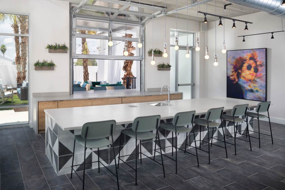 Clubhouse with multiple seating at RainDance in Winter Haven, Florida 