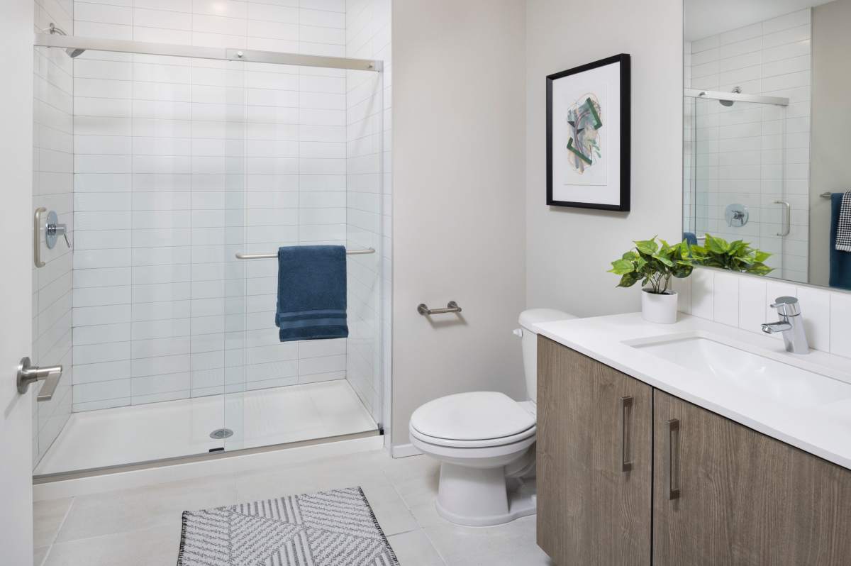 Bathroom with a shower at RainDance in Winter Haven, Florida 