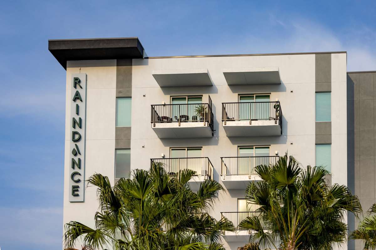 Building exterior at RainDance in Winter Haven, Florida 