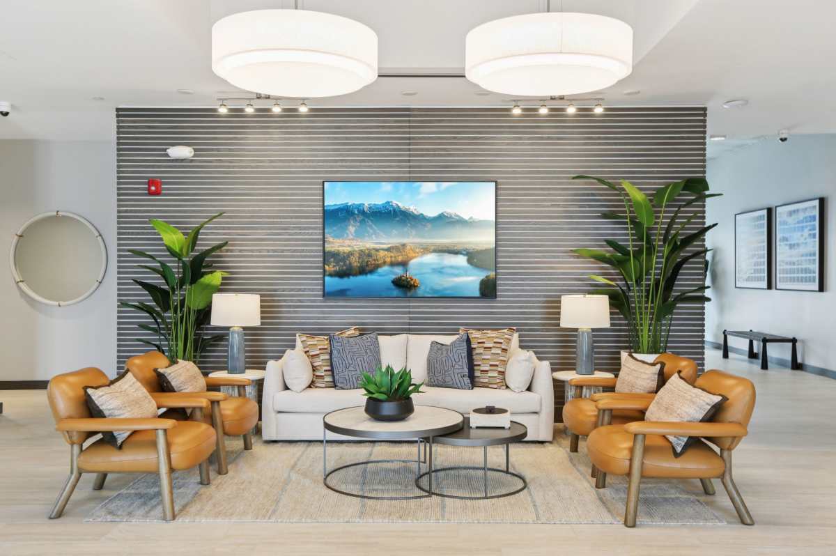 Clubhouse with seating area at The Breeze in Winter Haven, Florida