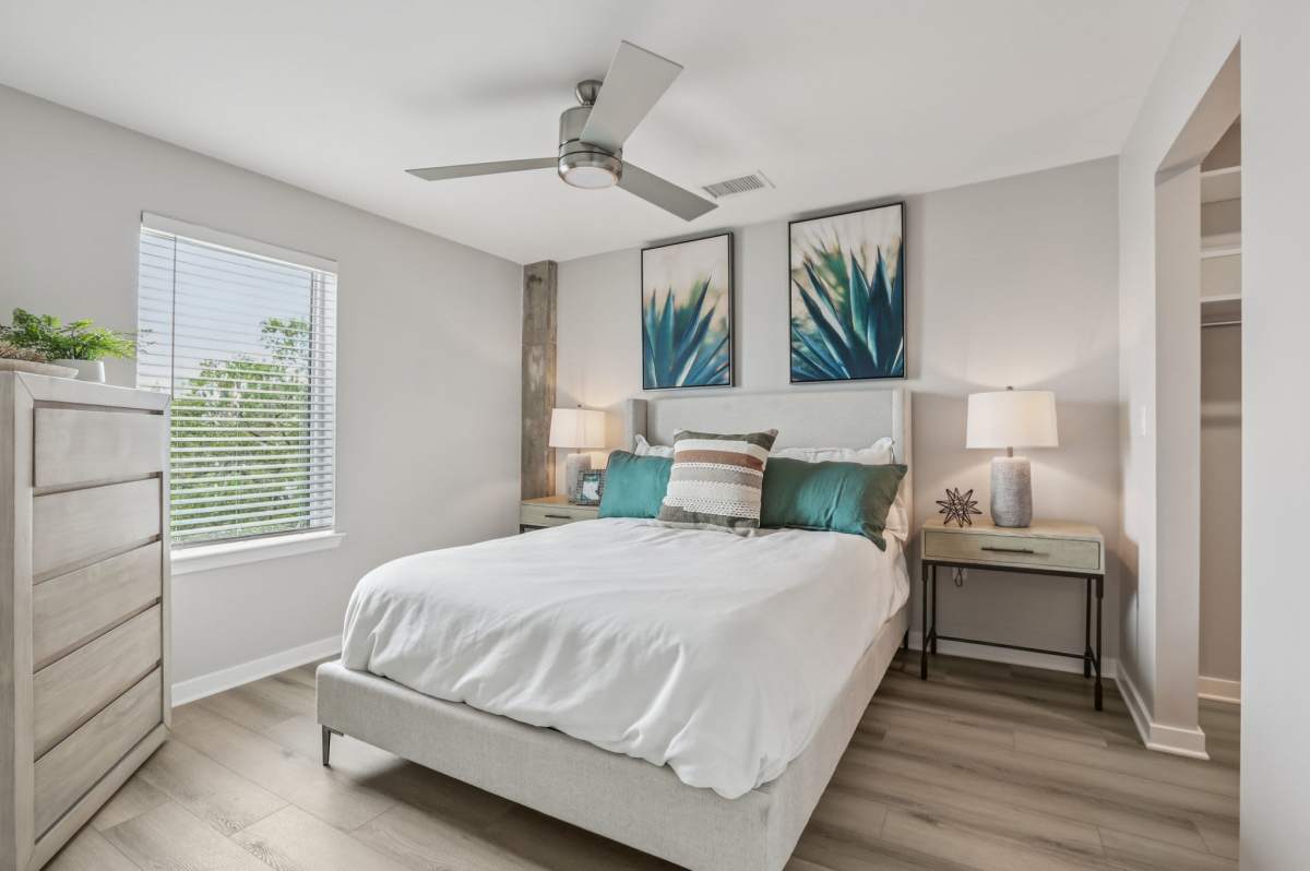 Bedroom with window for natural light at The Breeze in Winter Haven, Florida