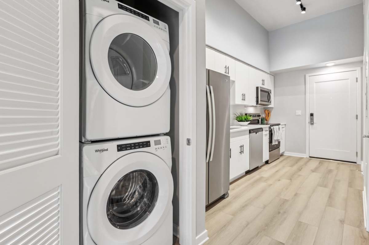 Laundry area near the kitchen at The Breeze in Winter Haven, Florida