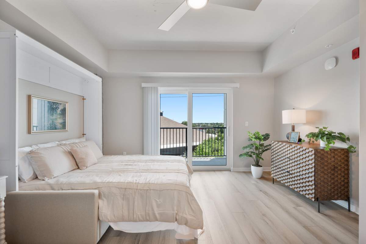 Bedroom with window for natural light at The Breeze in Winter Haven, Florida