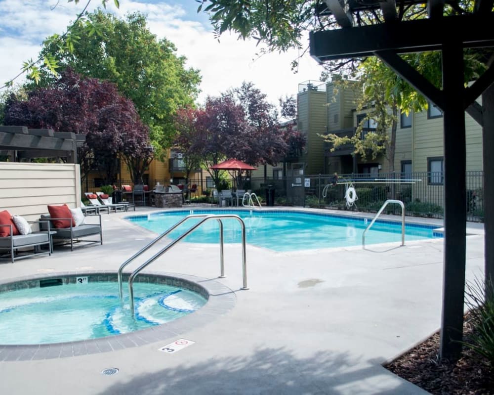 Our beautiful swimming pool at Copper Creek in Sacramento, California