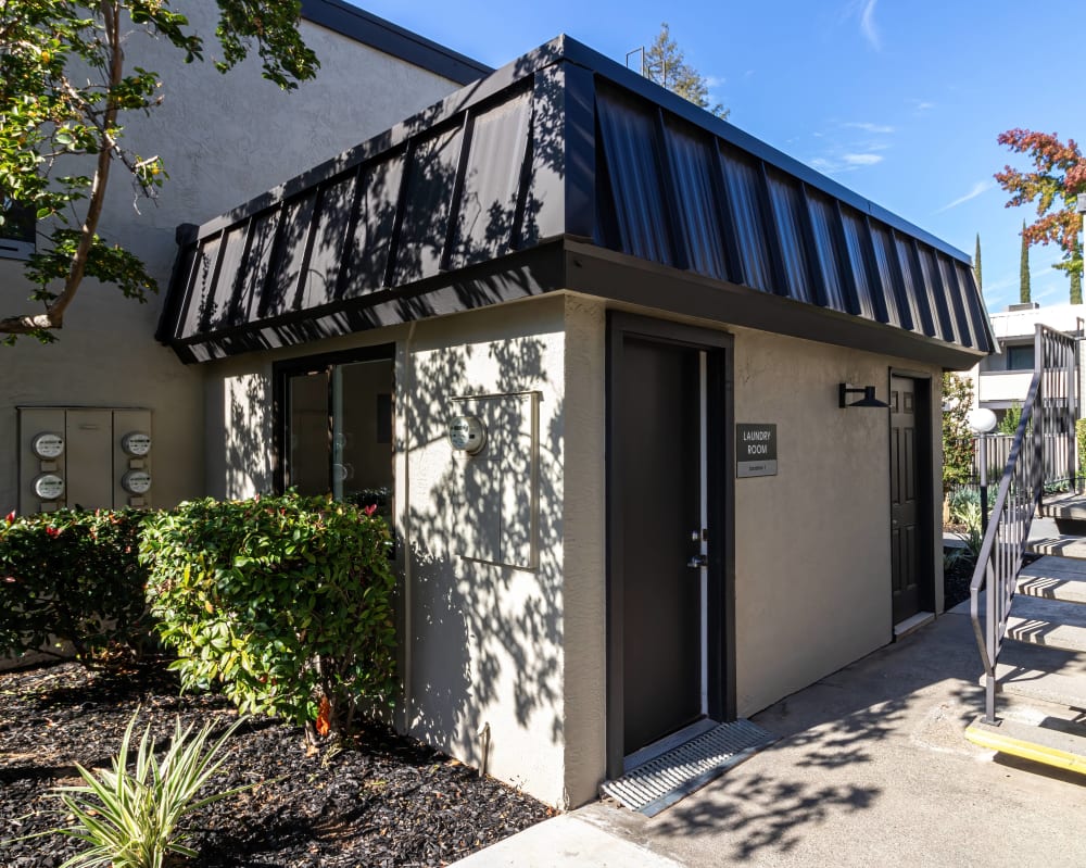 Outside of the laundry room at Terra Vida in Carmichael, California