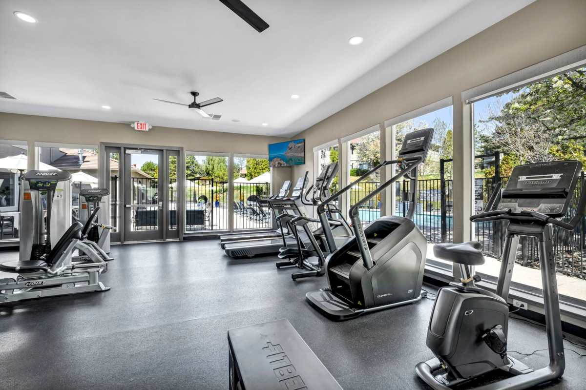Fitness center at Villas at D'Andrea Apartment Homes in Sparks, Nevada