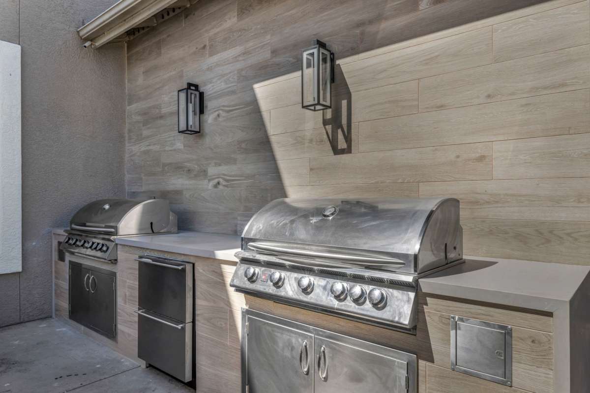 Grilling station at Villas at D'Andrea Apartment Homes in Sparks, Nevada