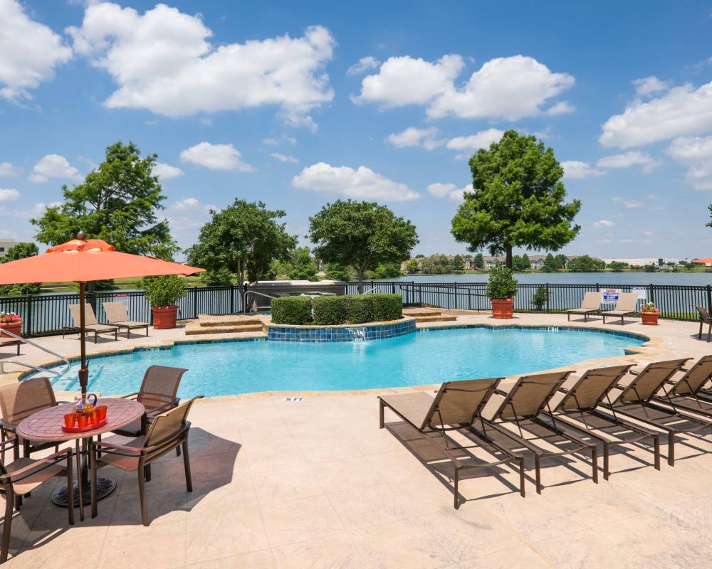 Swimming Pool at Crescent Cove at Lakepointe in Lewisville, Texas