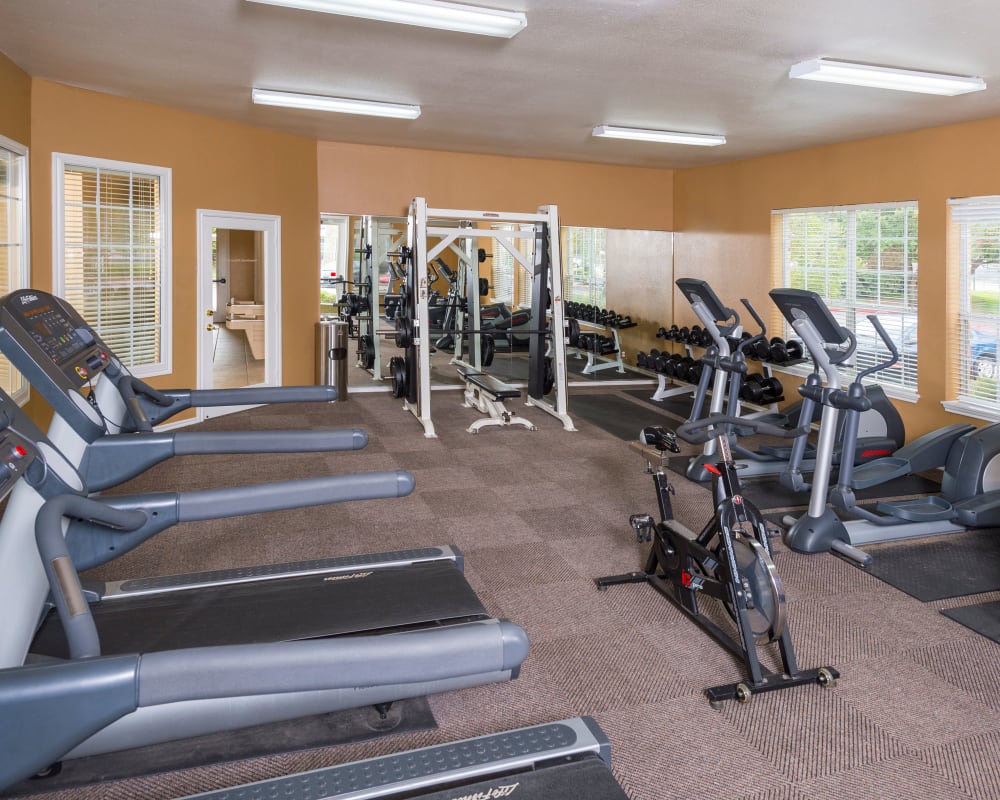 Fitness Center at Stoneybrook Apartments & Townhomes in San Antonio, Texas