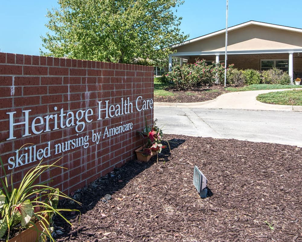 Skilled nursing building at Heritage Health Care in Chanute, Kansas
