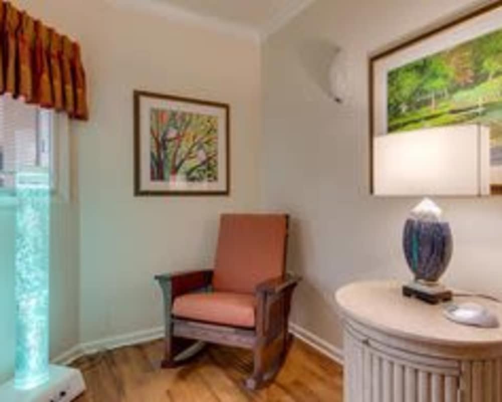 Memory care relaxation room at The Arbors at Parkside in Rolla, Missouri
