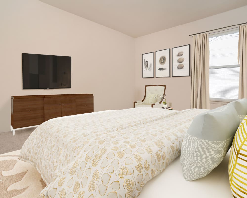 Bedroom at The Greens at Westgate Apartment Homes in York, Pennsylvania