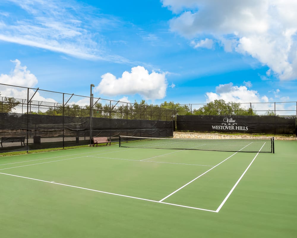 Tennis Court at Villas in Westover Hills in San Antonio, Texas
