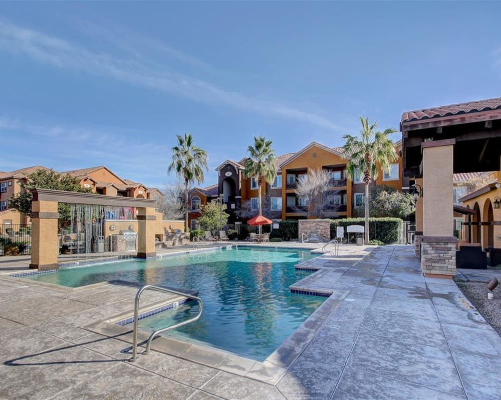 Spacious kitchen with plenty of counter top space at Tierra Pointe in Casa Grande, Arizona