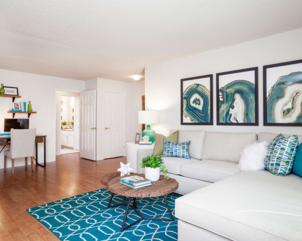 View our floor plans at Village Green Apartments in Cupertino, California