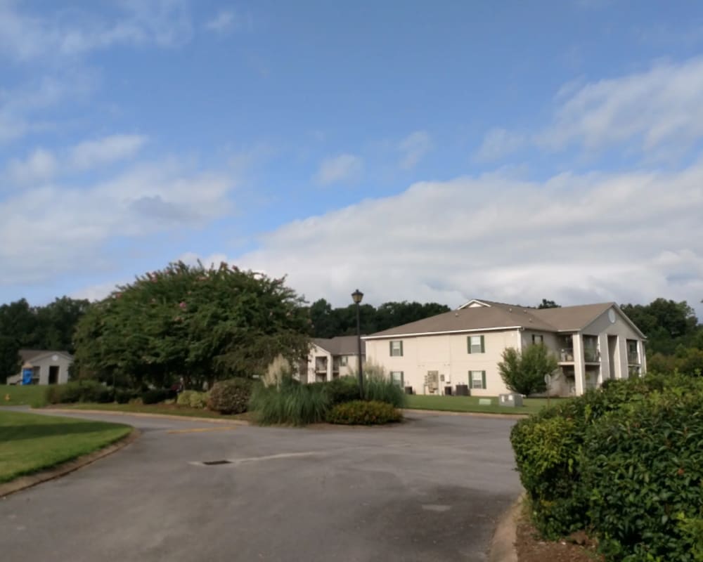 Driveway to Park Village Apartments in Athens, Tennessee