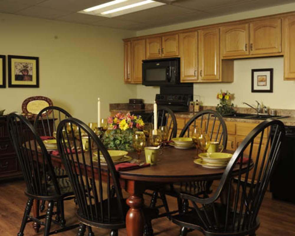 Spacious townhomes are available at Willow Creek Senior Living in Elizabethtown, Kentucky.