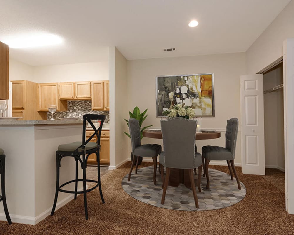 Dining Room Area at Forest Oaks Apartment Homes in Rock Hill, South Carolina