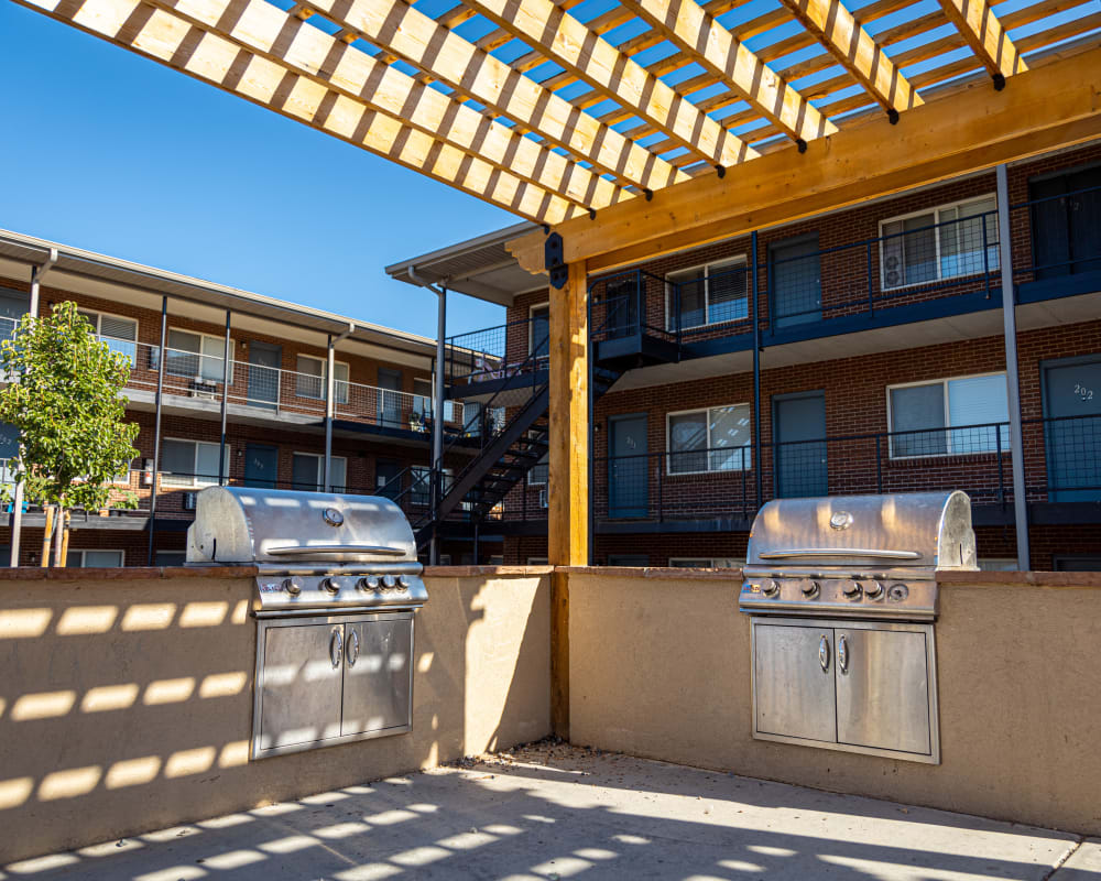 BBQ grills at The Phoenix in Brighton, Colorado