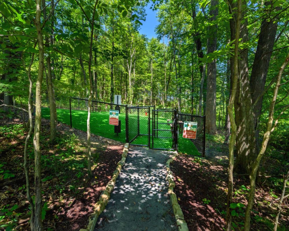 Dog park at Christopher Wren Apartments & Townhomes in Wexford, Pennsylvania