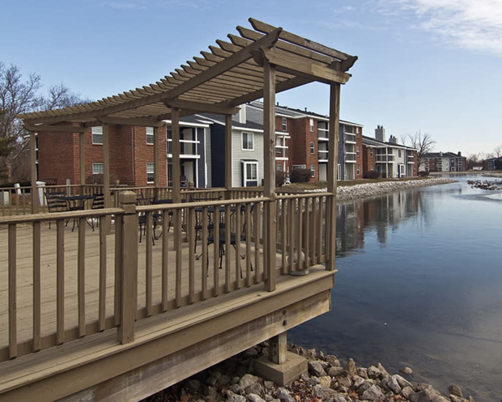 Lakeside Sundeck at Hidden Lakes Apartment Homes in Miamisburg, Ohio