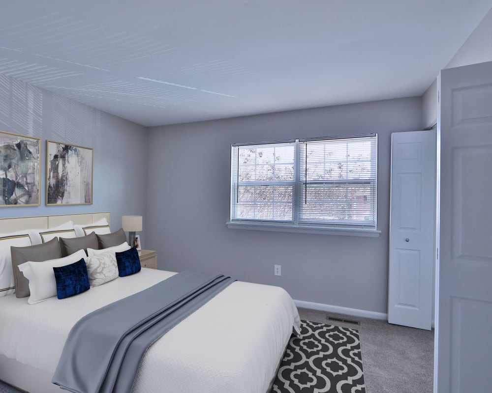 Large Bedroom at Village Square Apartments & Townhomes in Glen Burnie, Maryland