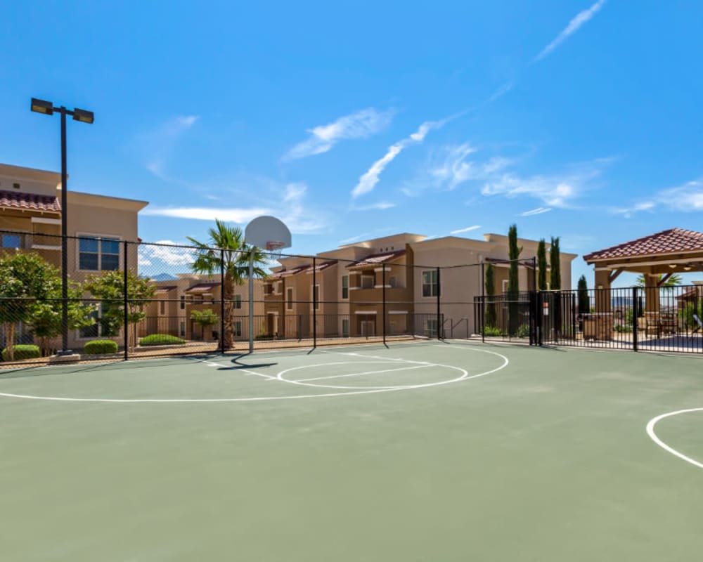 basketball courts at Sonoma Palms in Las Cruces, New Mexico
