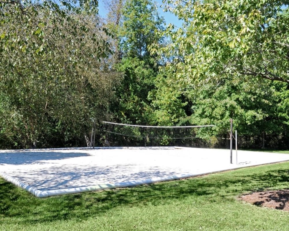 Sand volleyball court at Hampton Greene Apartment Homes in Columbia, South Carolina