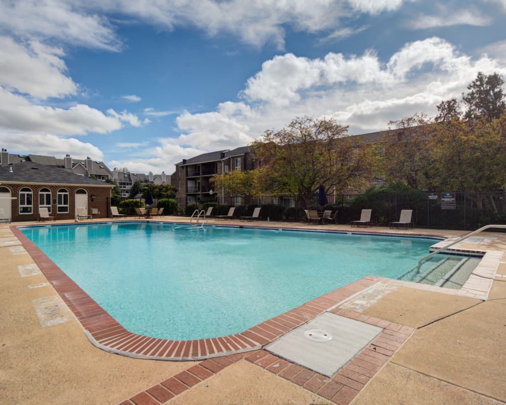 Swimming pool at East Meadow Apartments in Fairfax, Virginia