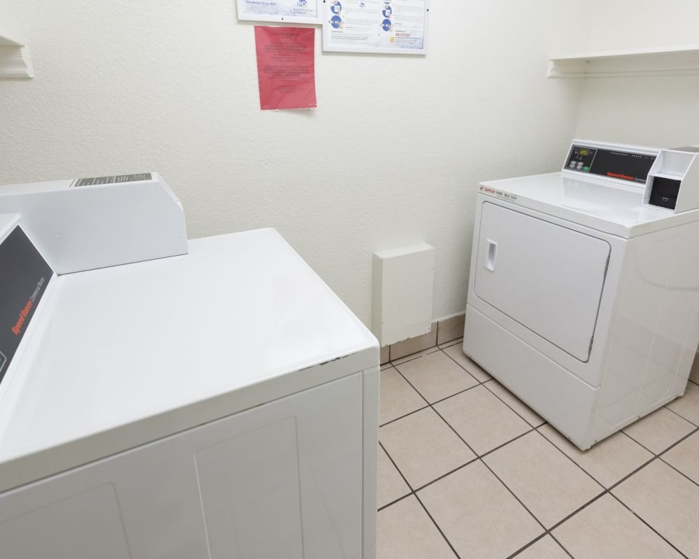 Laundry facilities at Palace Apartments in Concord, California