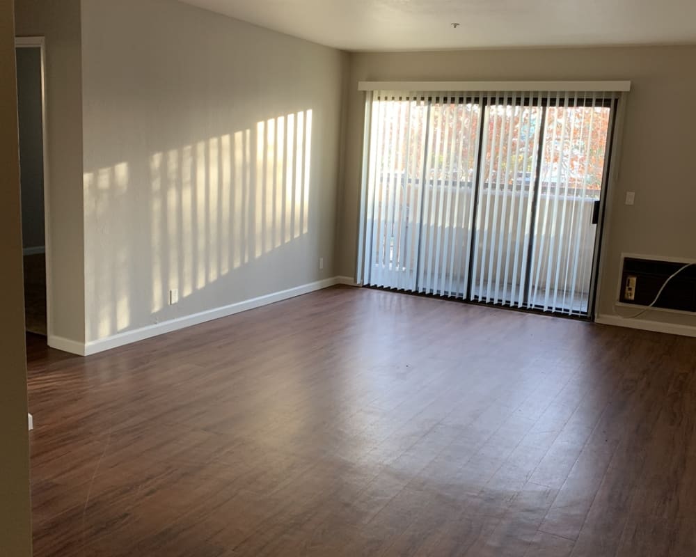 Apartment with wood flooring at Broadway Towers in Concord, California