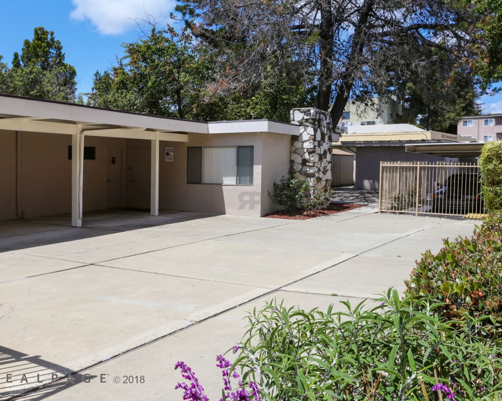 Courtyard at Bancroft Towers in San Leandro, California