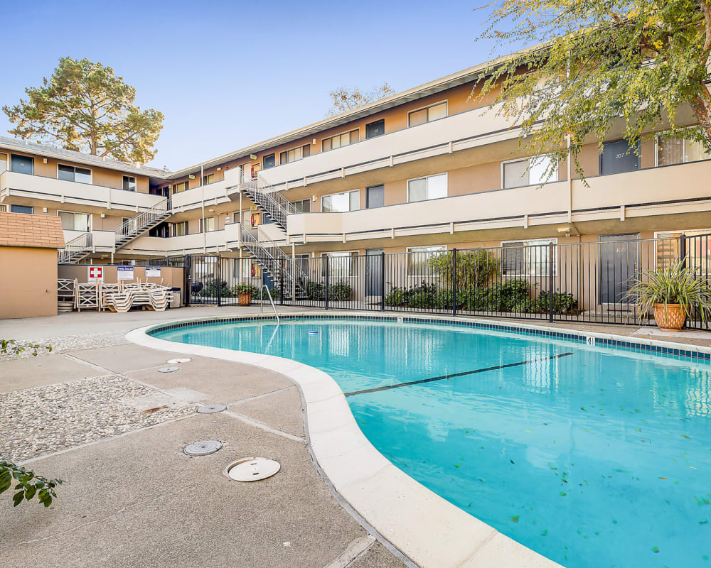 Sparkling pool at North Main in Walnut Creek, California