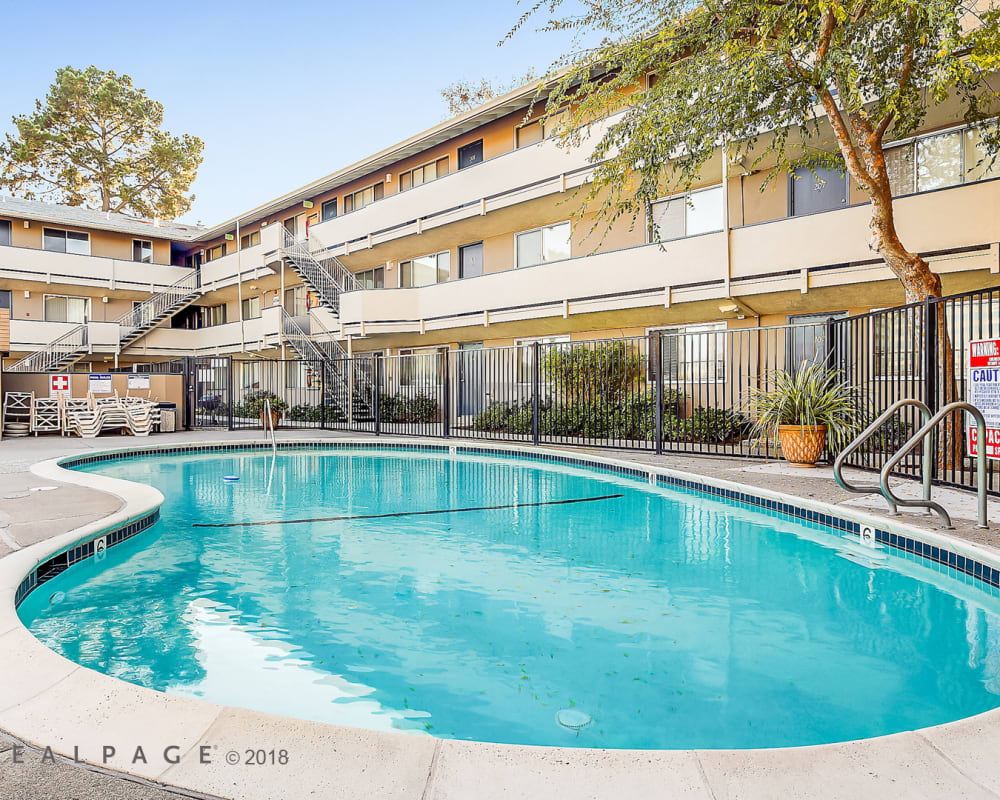 Large swimming pool at North Main in Walnut Creek, California