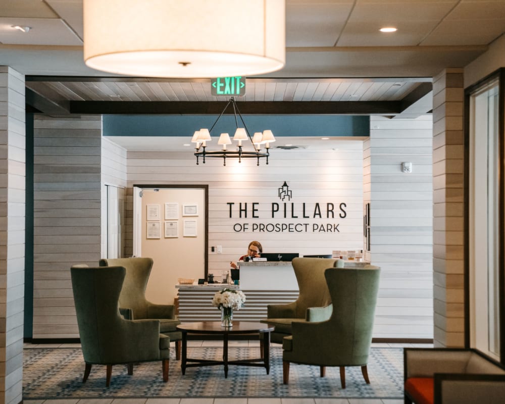 Lobby at The Pillars of Prospect Park in Minneapolis, Minnesota