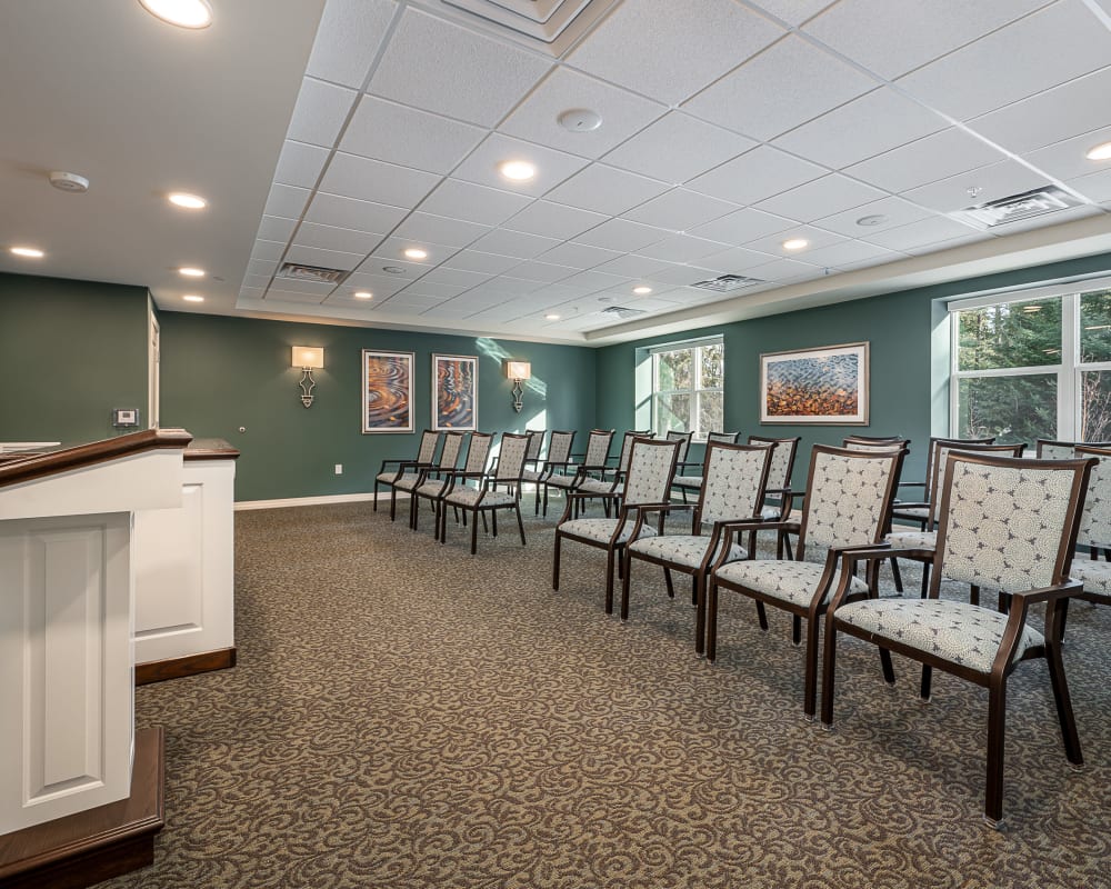 Resident chapel room at The Pillars of Grand Rapids in Grand Rapids, Minnesota