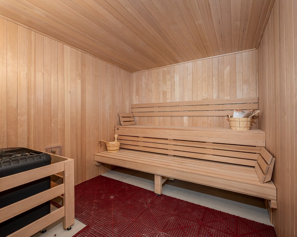 Community sauna at The Pillars of Hermantown in Hermantown, Minnesota