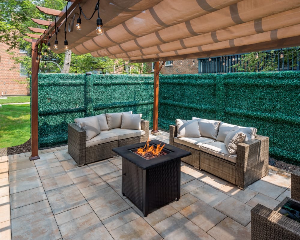 Outdoor fire pit at Cove West Hartford | Apartments in West Hartford, Connecticut
