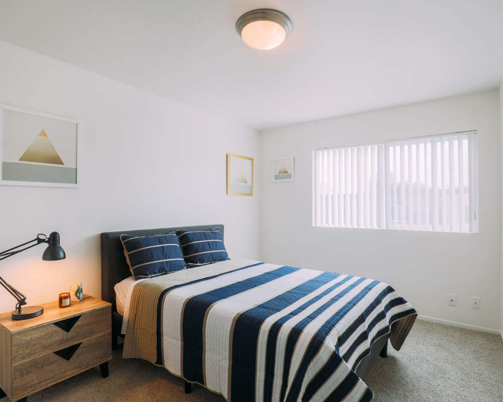 Bedroom with carpet at Waterstone Terrace in Benicia, California
